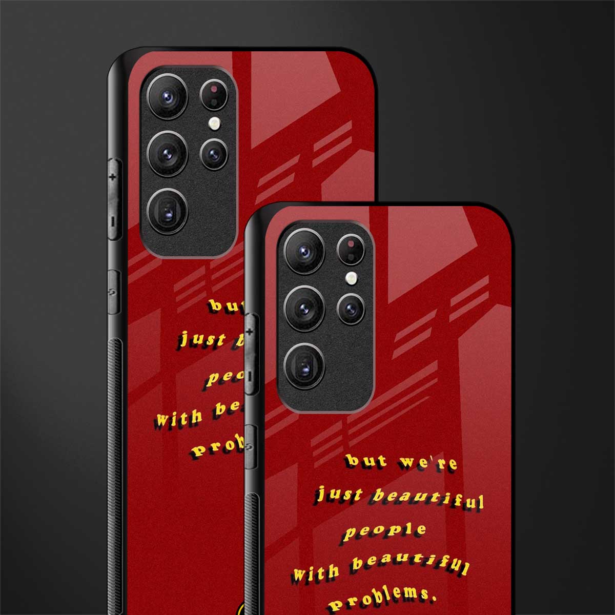beautiful people with beautiful problems glass case for samsung galaxy s22 ultra 5g image-2