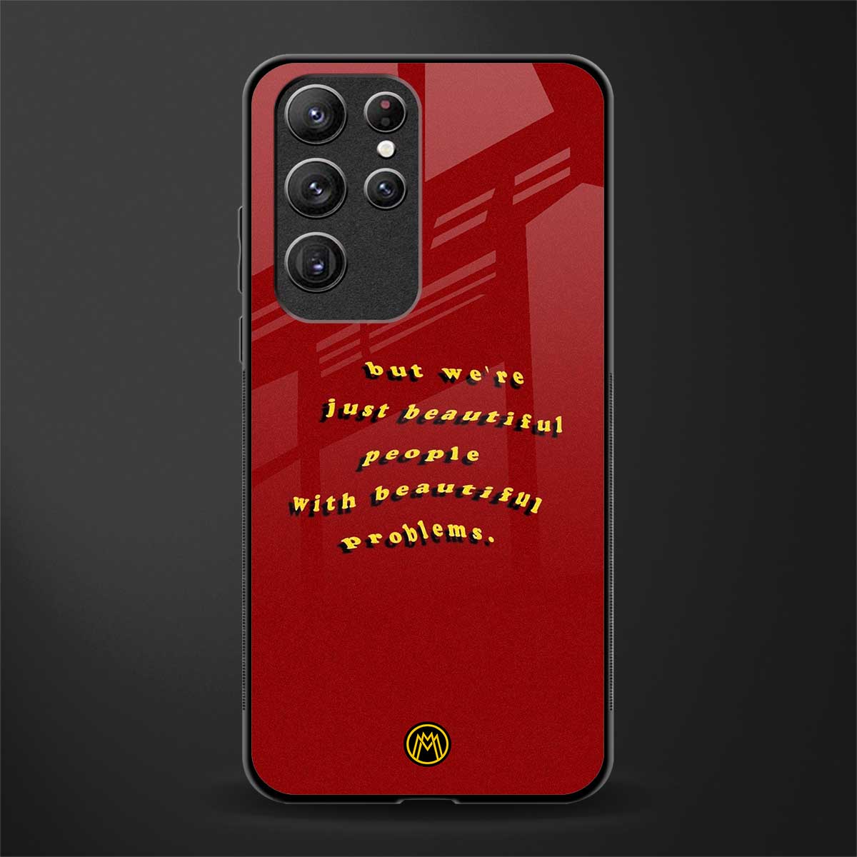 beautiful people with beautiful problems glass case for samsung galaxy s22 ultra 5g image
