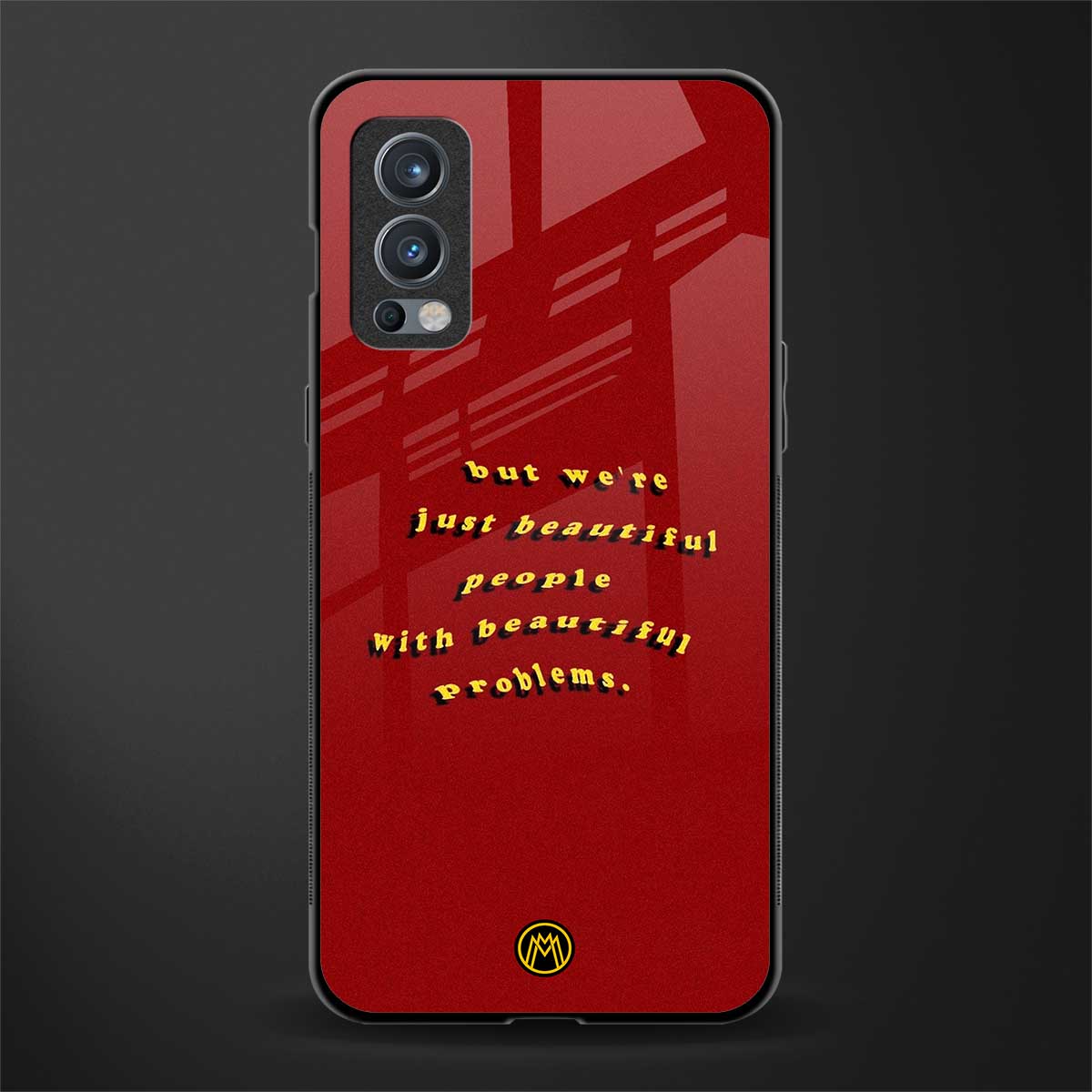 beautiful people with beautiful problems glass case for oneplus nord 2 5g image