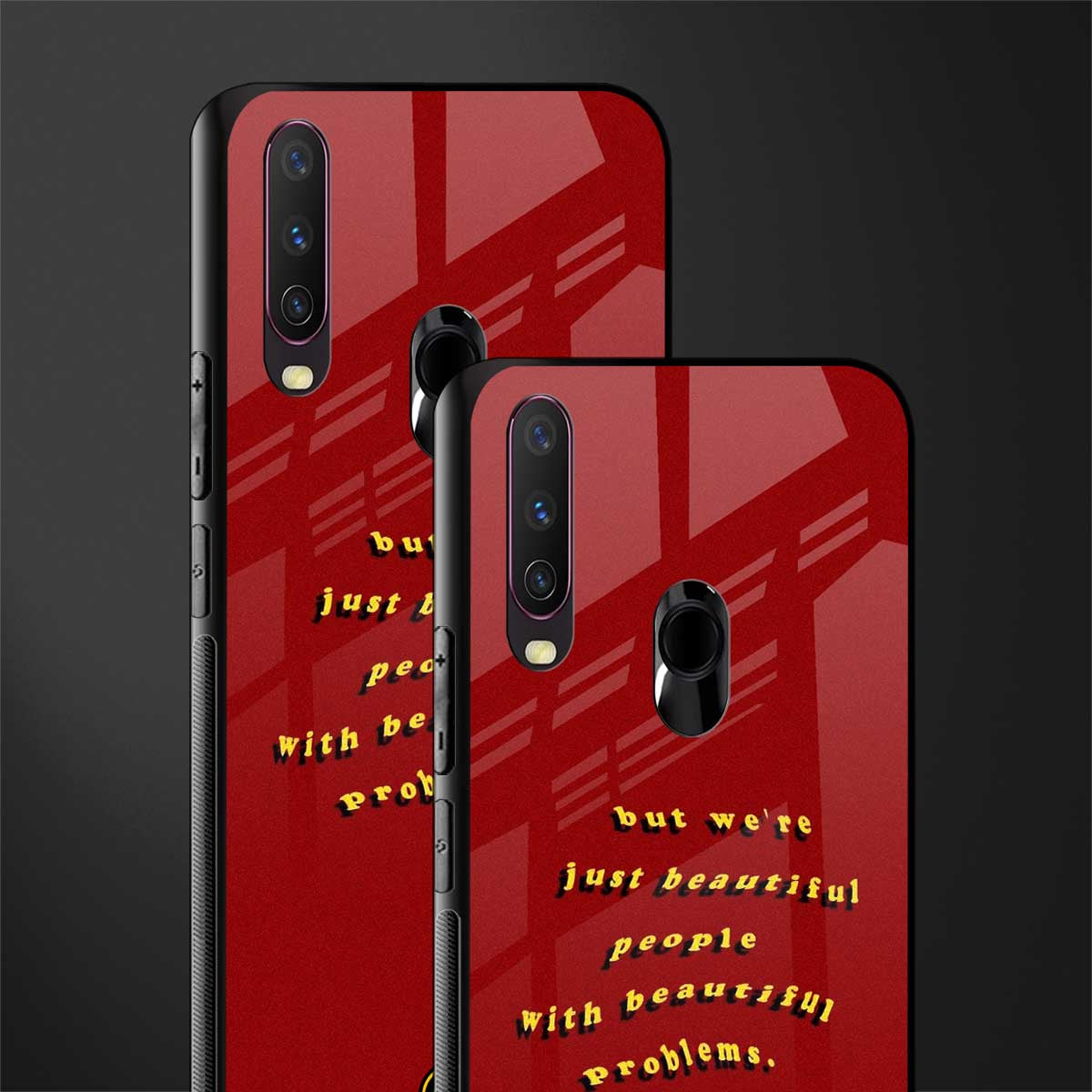 beautiful people with beautiful problems glass case for vivo y15 image-2