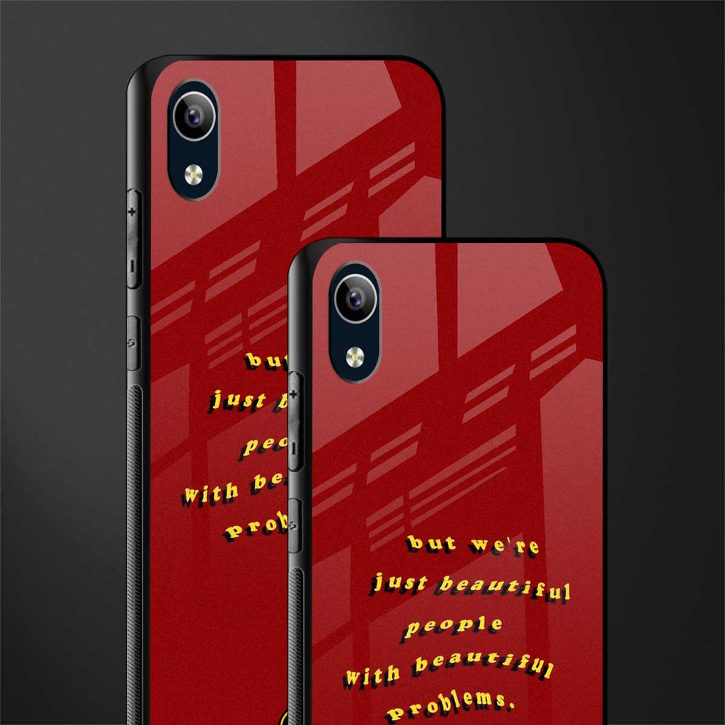 beautiful people with beautiful problems glass case for vivo y91i image-2