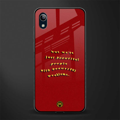 beautiful people with beautiful problems glass case for vivo y1s without fingerprint image
