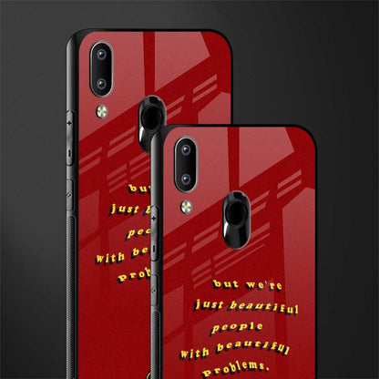 beautiful people with beautiful problems glass case for vivo y95 image-2