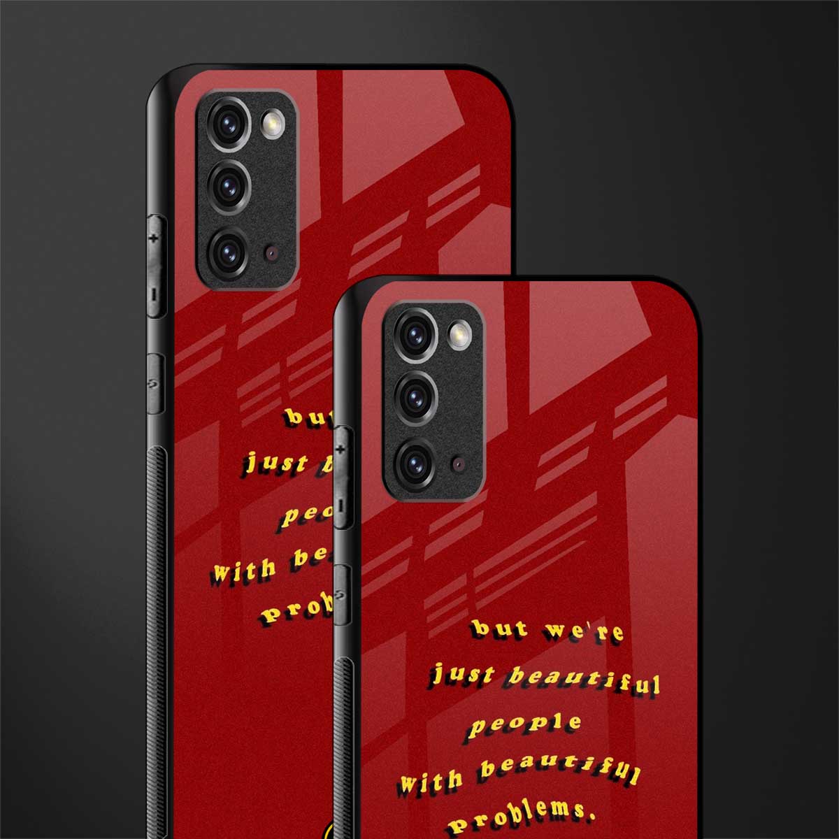 beautiful people with beautiful problems glass case for samsung galaxy note 20 image-2