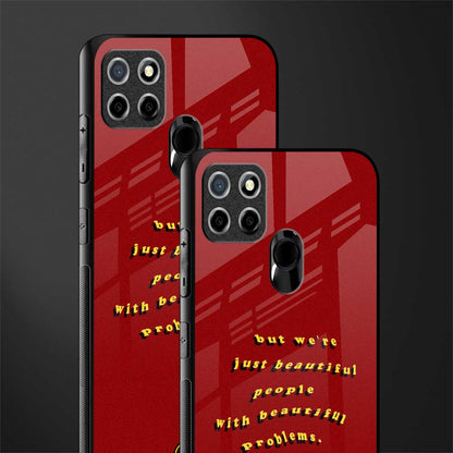 beautiful people with beautiful problems glass case for realme narzo 30a image-2