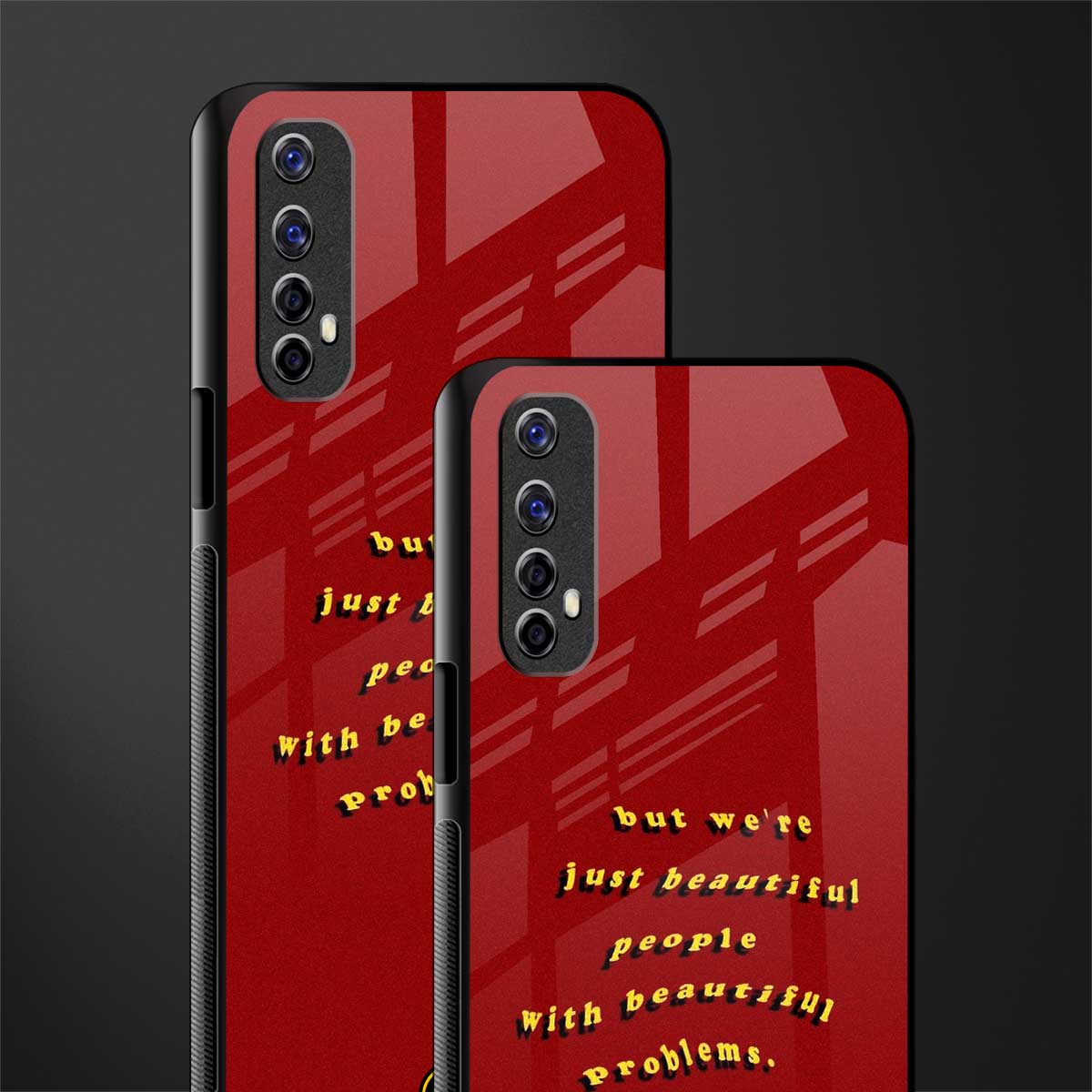 beautiful people with beautiful problems glass case for realme narzo 20 pro image-2