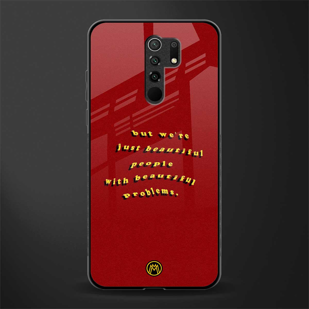beautiful people with beautiful problems glass case for redmi 9 prime image