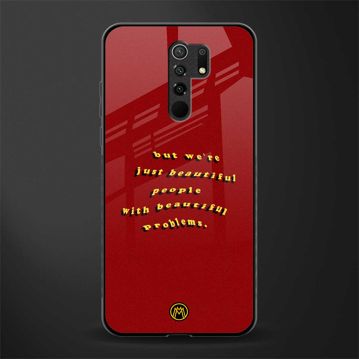 beautiful people with beautiful problems glass case for poco m2 image