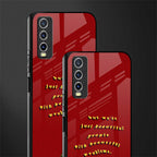 beautiful people with beautiful problems glass case for vivo y12s image-2