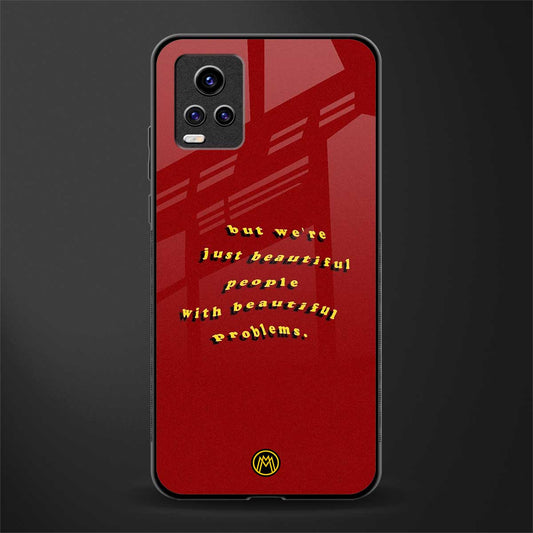 beautiful people with beautiful problems glass case for vivo v20 image