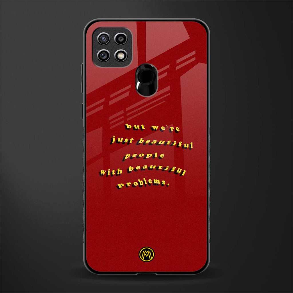 beautiful people with beautiful problems glass case for oppo a15 image