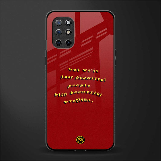 beautiful people with beautiful problems glass case for oneplus 8t image