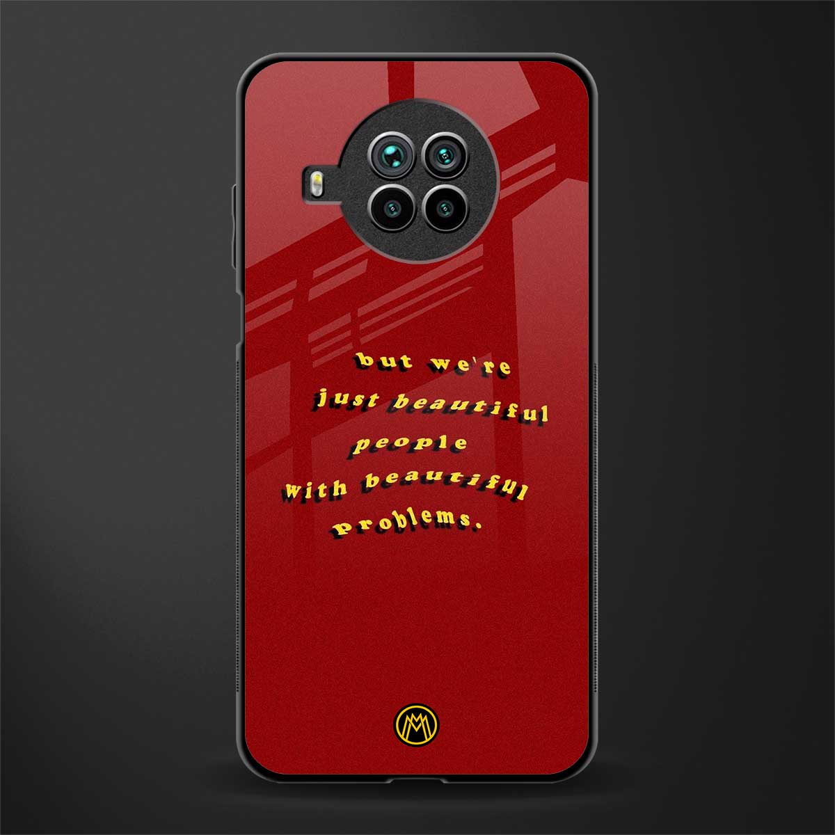 beautiful people with beautiful problems glass case for mi 10i image