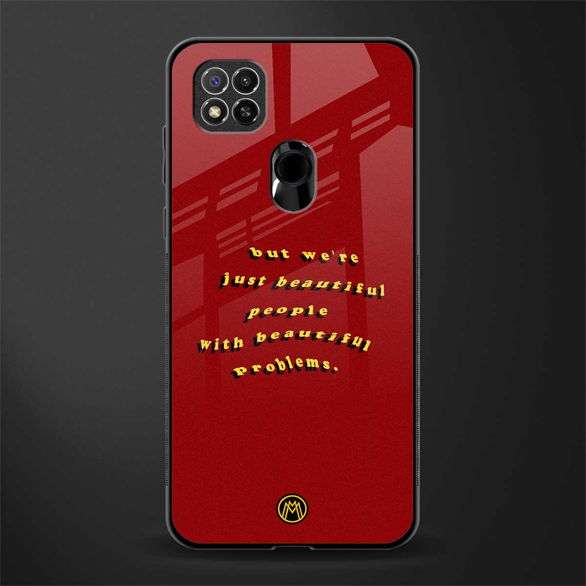 beautiful people with beautiful problems glass case for redmi 9c image