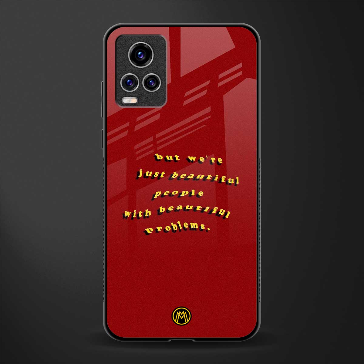 beautiful people with beautiful problems glass case for vivo v20 pro image
