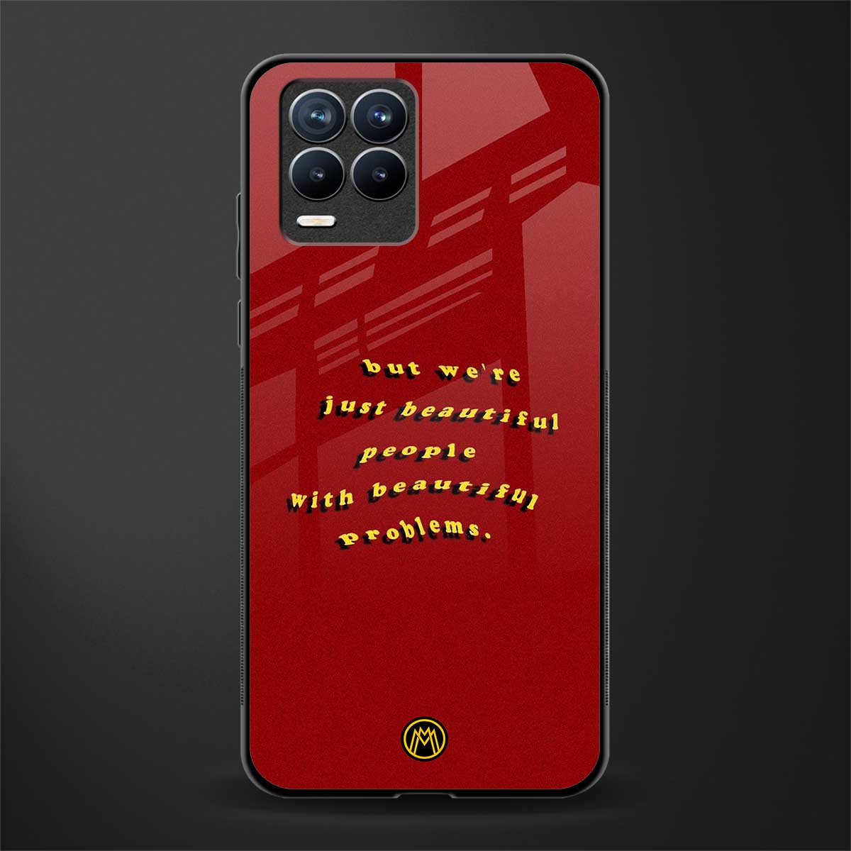 beautiful people with beautiful problems glass case for realme 8 pro image