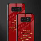 beautiful people with beautiful problems glass case for samsung galaxy note 8 image-2