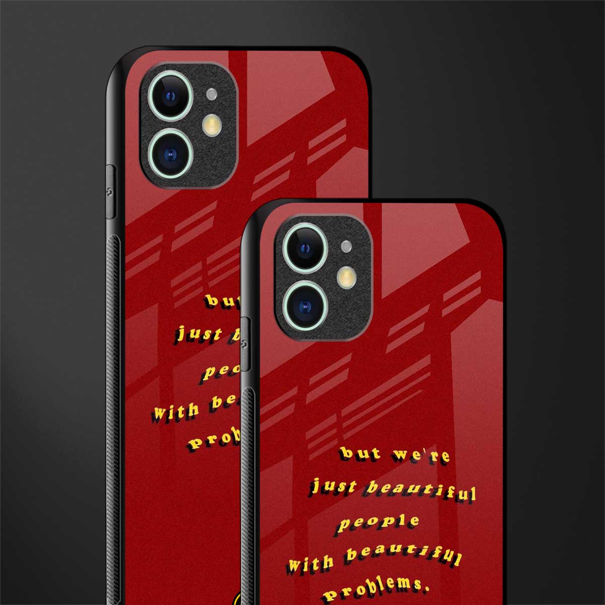 beautiful people with beautiful problems glass case for iphone 12 image-2