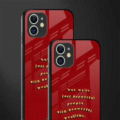 beautiful people with beautiful problems glass case for iphone 12 image-2