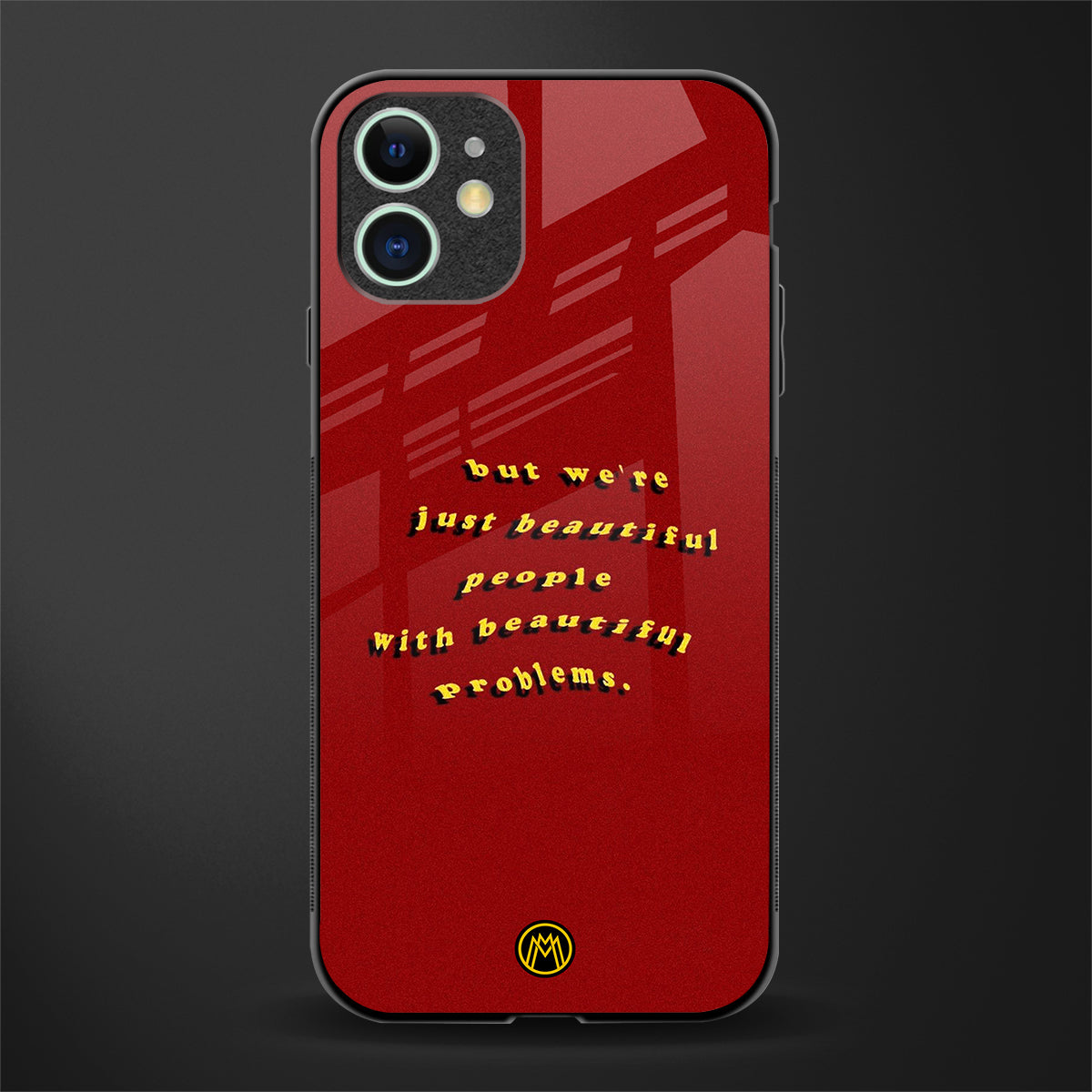 beautiful people with beautiful problems glass case for iphone 12 image