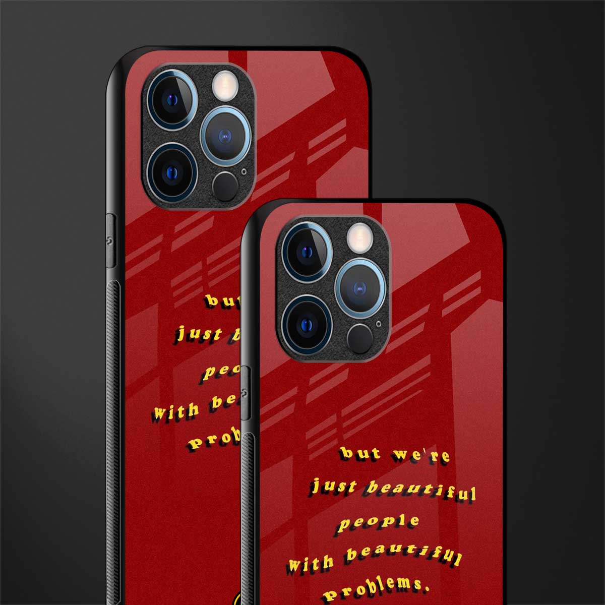 beautiful people with beautiful problems glass case for iphone 12 pro image-2