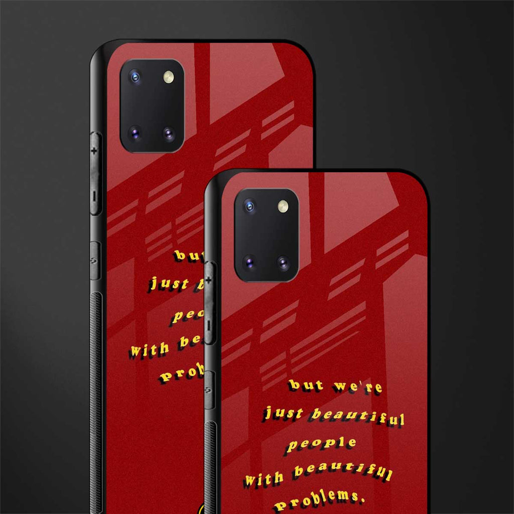 beautiful people with beautiful problems glass case for samsung galaxy note 10 lite image-2