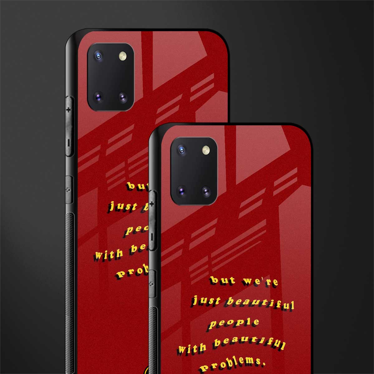 beautiful people with beautiful problems glass case for samsung galaxy note 10 lite image-2