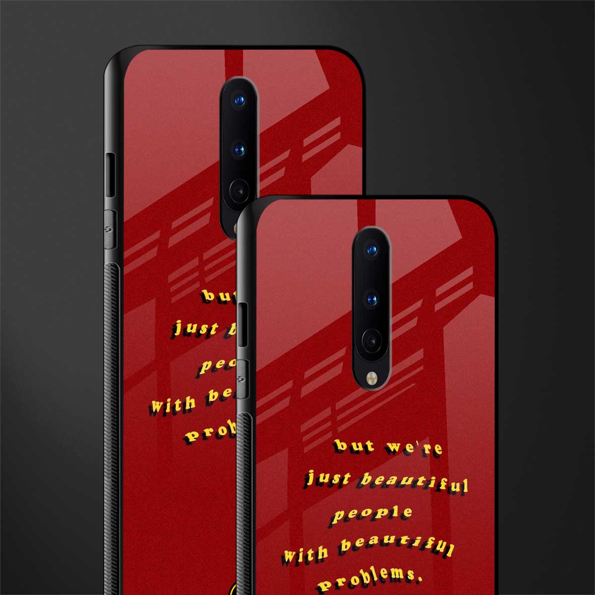 beautiful people with beautiful problems glass case for oneplus 8 image-2