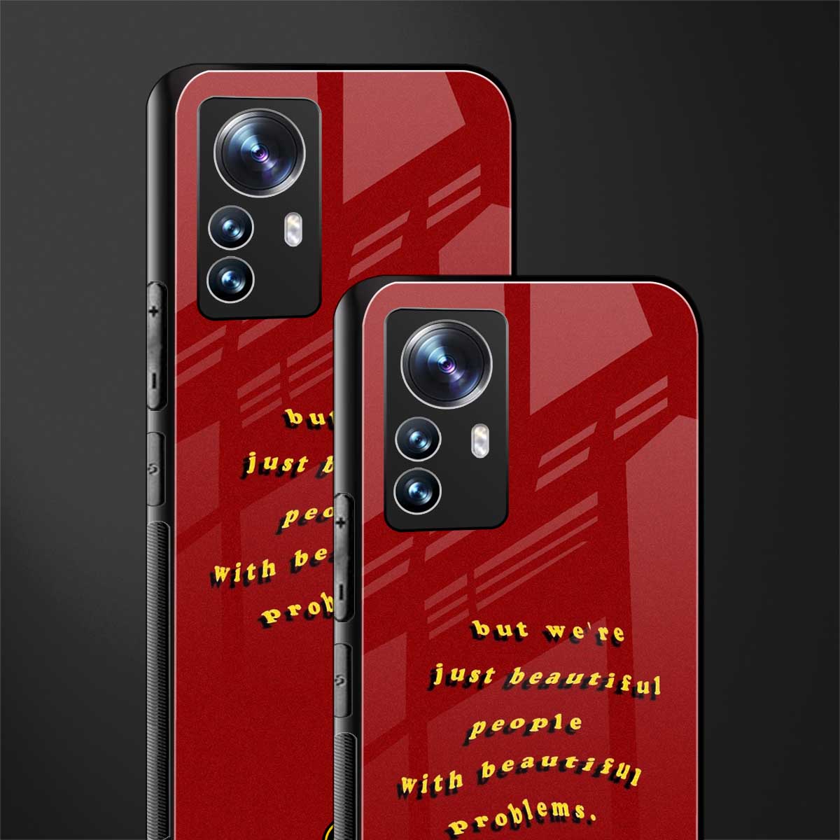 beautiful people with beautiful problems back phone cover | glass case for xiaomi 12 pro