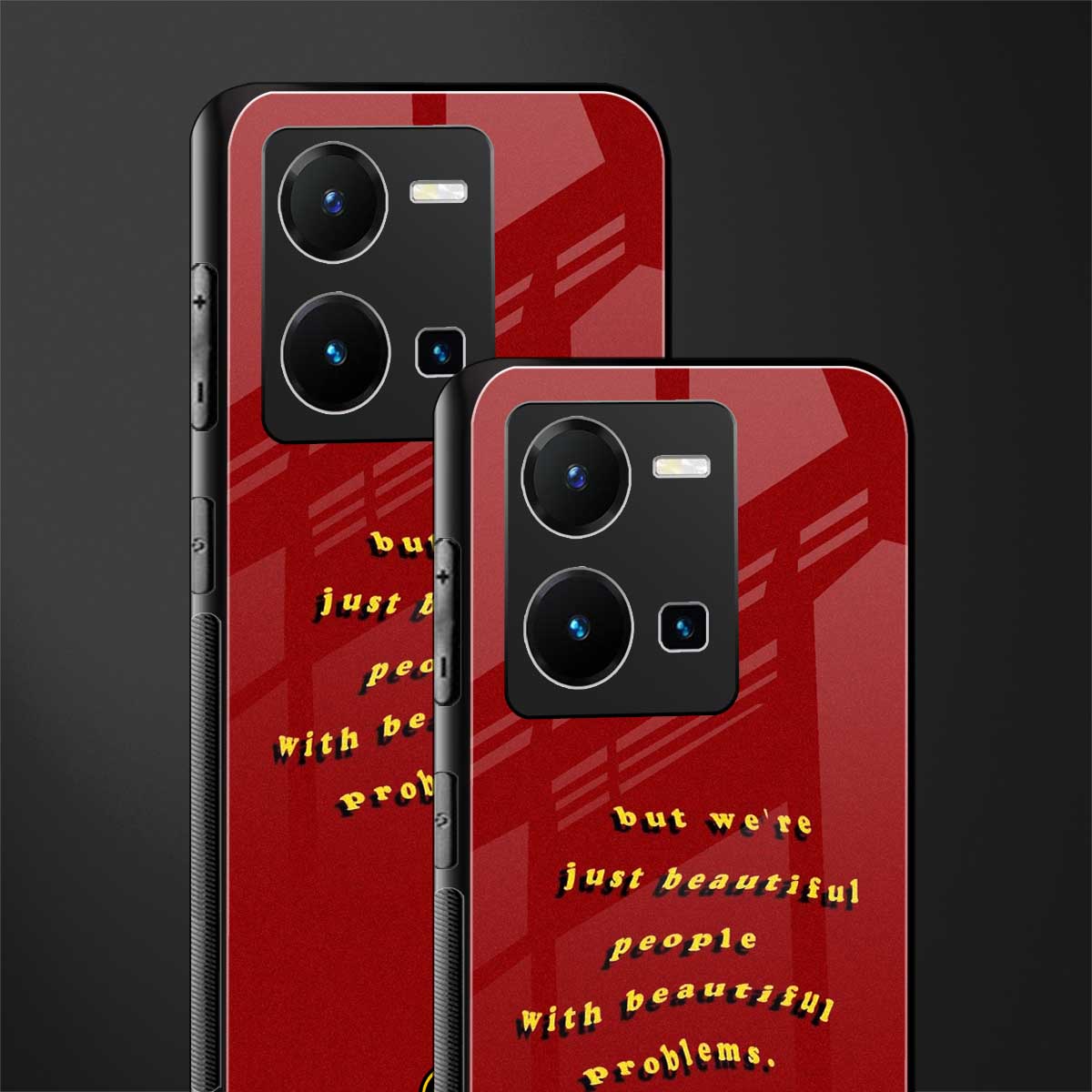 beautiful people with beautiful problems back phone cover | glass case for vivo y35 4g