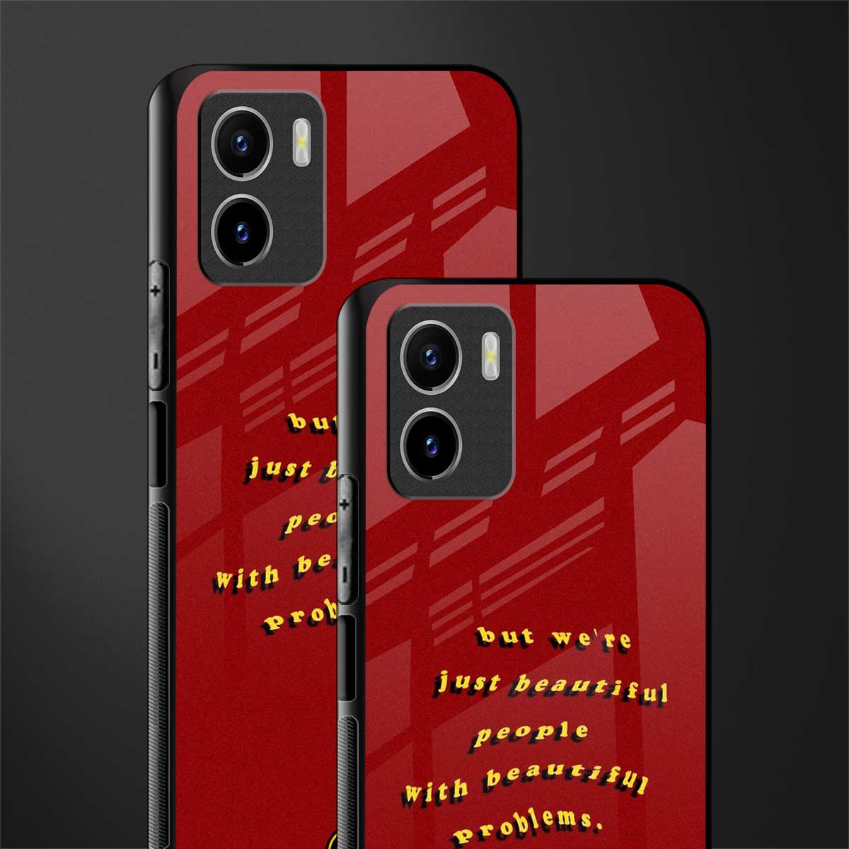 beautiful people with beautiful problems back phone cover | glass case for vivo y72