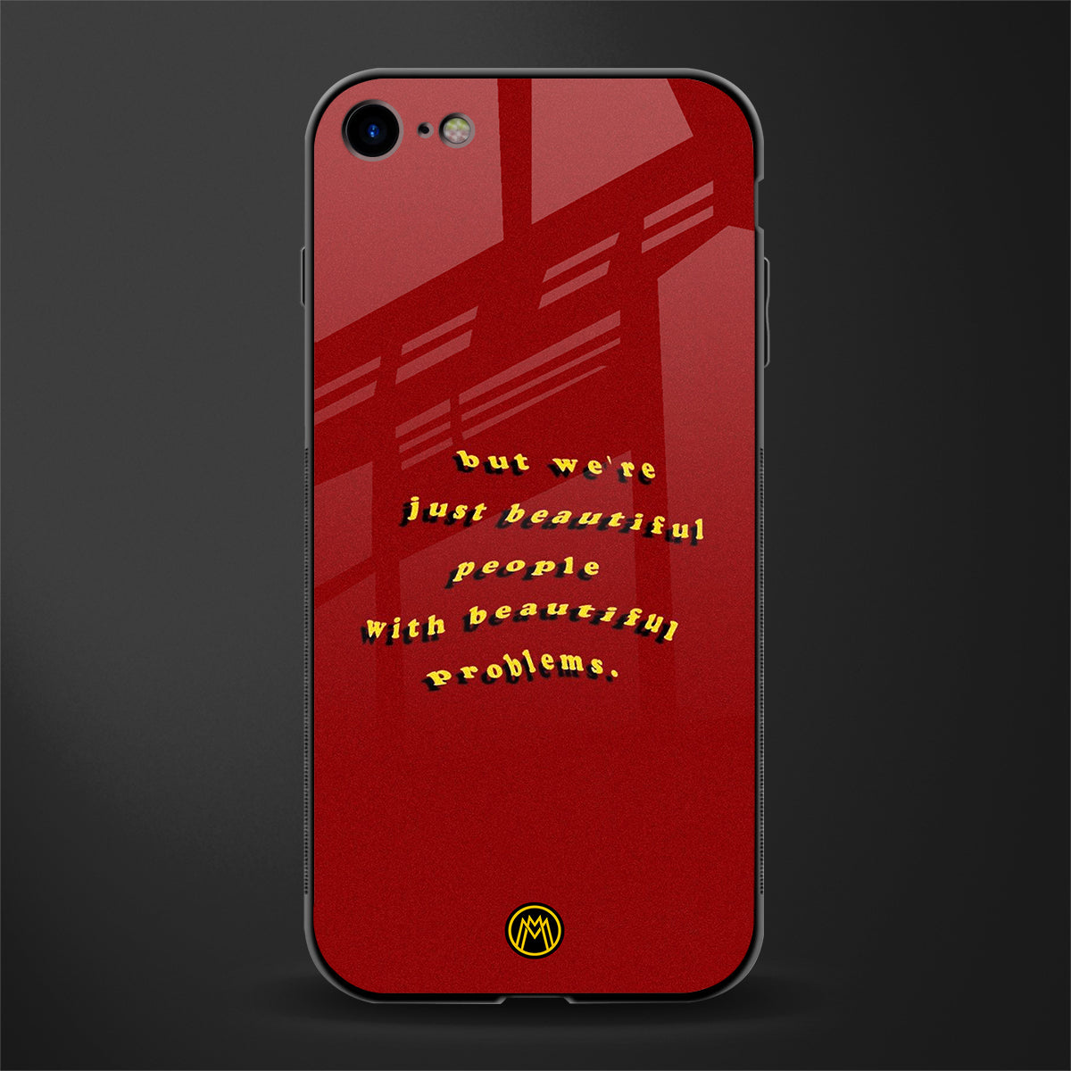 beautiful people with beautiful problems glass case for iphone 8 image