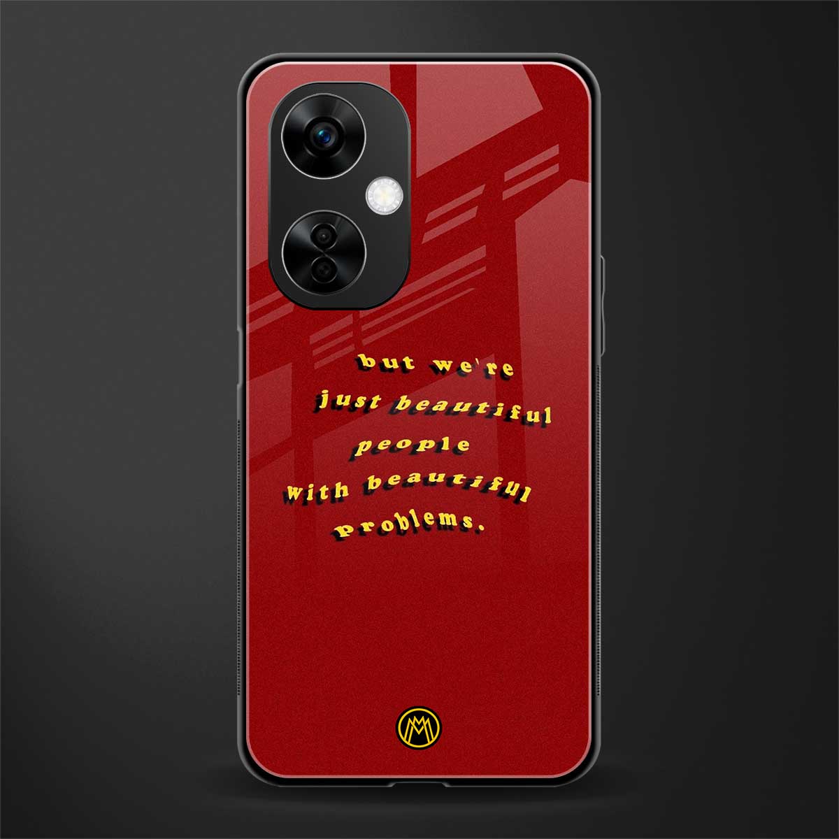 beautiful people with beautiful problems back phone cover | glass case for oneplus nord ce 3 lite