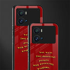 beautiful people with beautiful problems back phone cover | glass case for iQOO 9 Pro