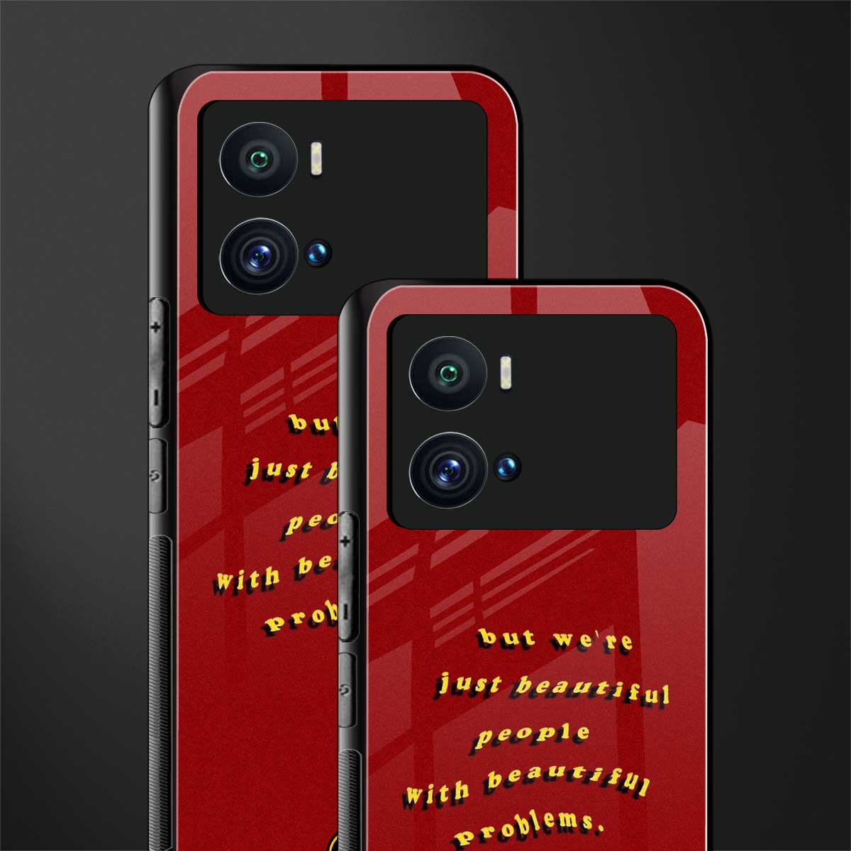 beautiful people with beautiful problems back phone cover | glass case for iQOO 9 Pro
