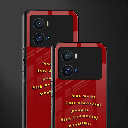 beautiful people with beautiful problems back phone cover | glass case for iQOO 9 Pro