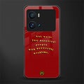 beautiful people with beautiful problems back phone cover | glass case for iQOO 9 Pro