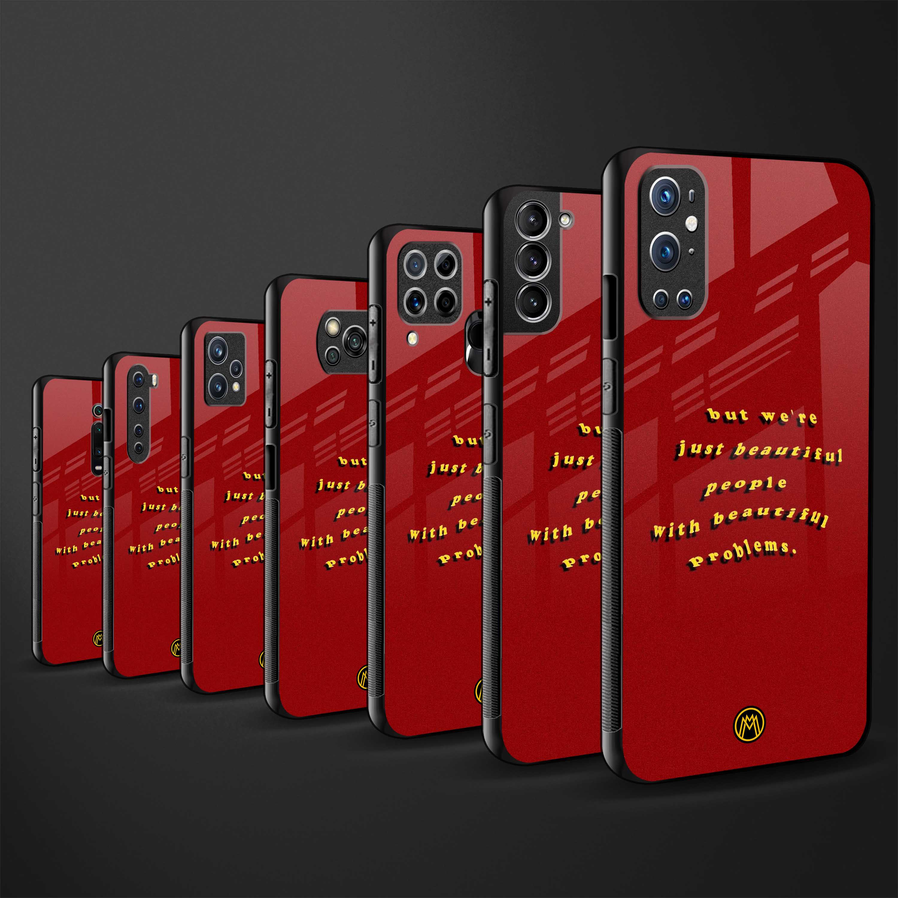 beautiful people with beautiful problems back phone cover | glass case for oneplus 11r