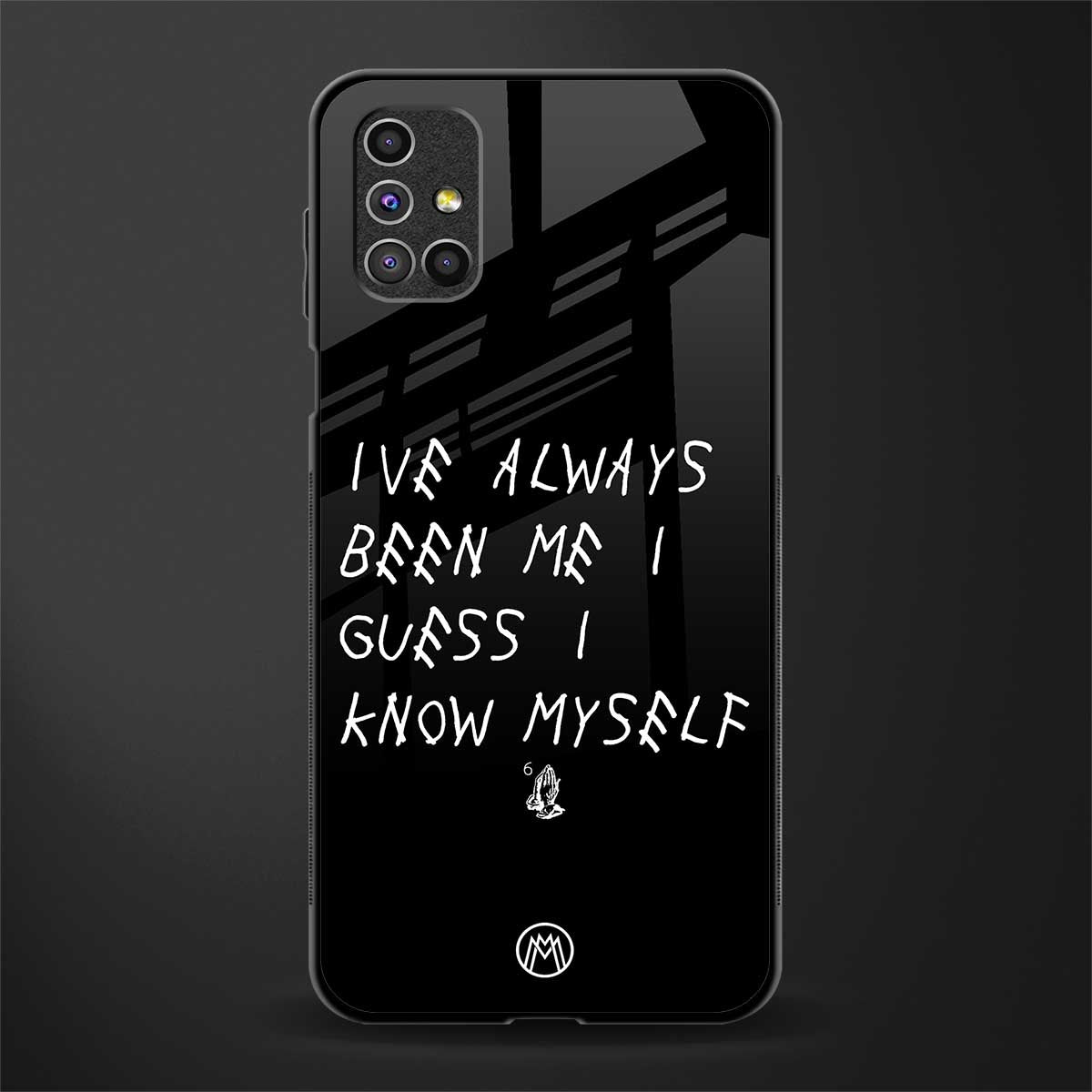 being myself glass case for samsung galaxy m31s image