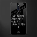 being myself glass case for oppo f11 pro image
