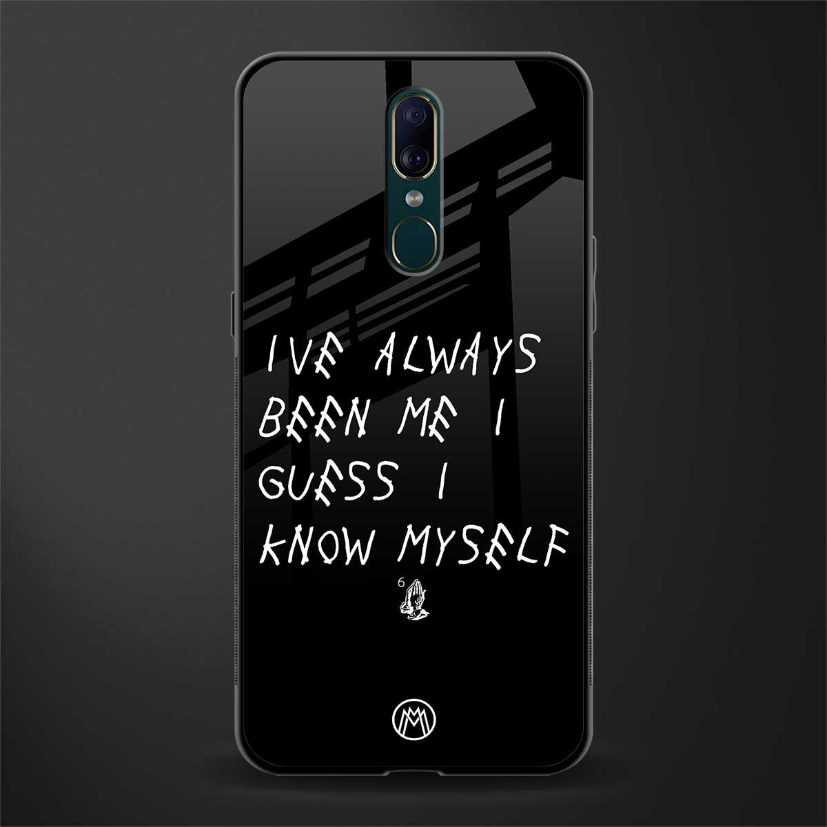 being myself glass case for oppo a9 image