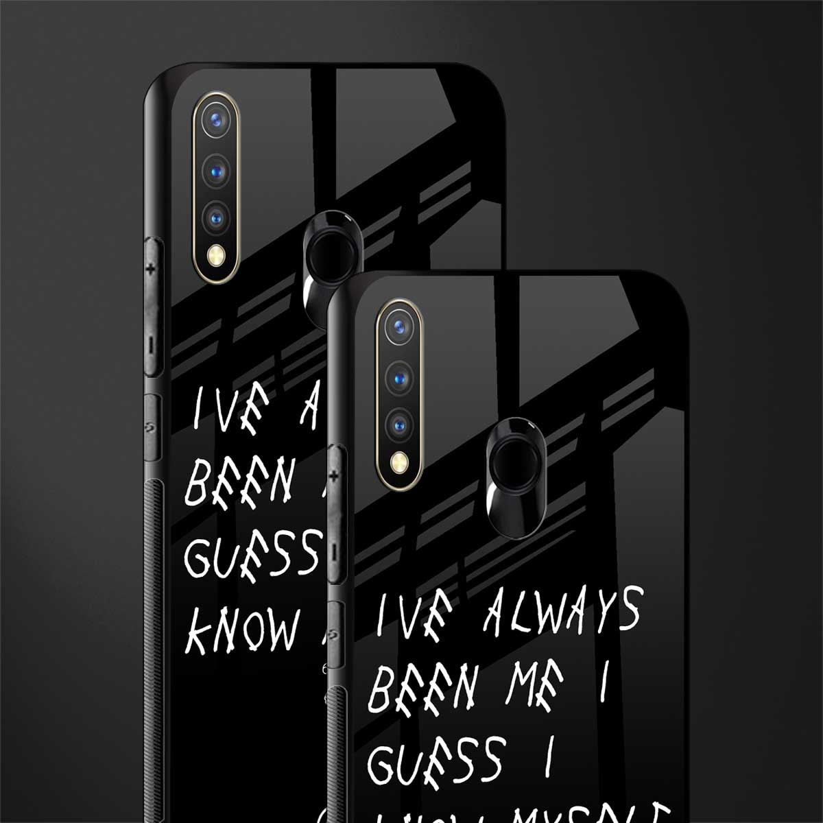 being myself glass case for vivo y19 image-2