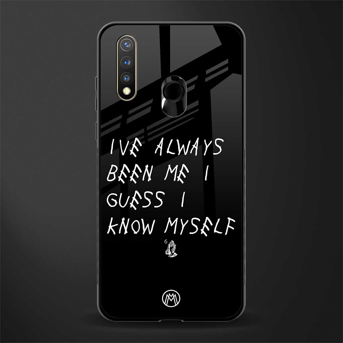 being myself glass case for vivo y19 image