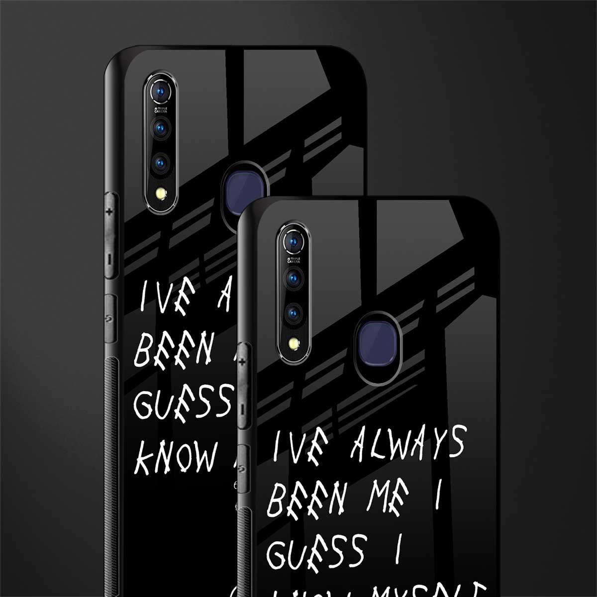 being myself glass case for vivo z1 pro image-2