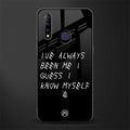 being myself glass case for vivo z1 pro image
