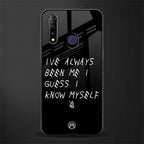 being myself glass case for vivo z1 pro image