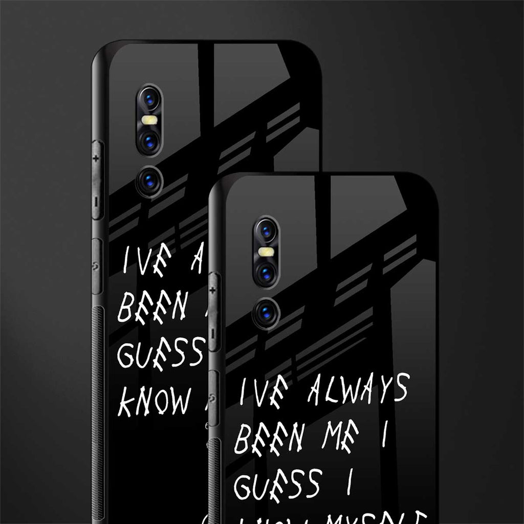 being myself glass case for vivo v15 pro image-2