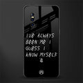 being myself glass case for vivo v15 pro image