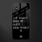 being myself glass case for vivo v15 pro image
