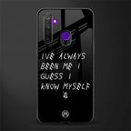 being myself glass case for realme narzo 10 image